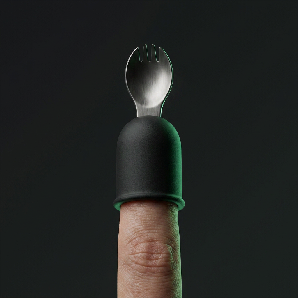 The Nose Picker NP-1 mounted on a finger
